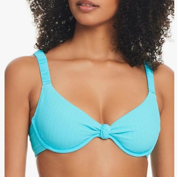 Women's Blue Knot Bikini Top - Picture 1 of 5